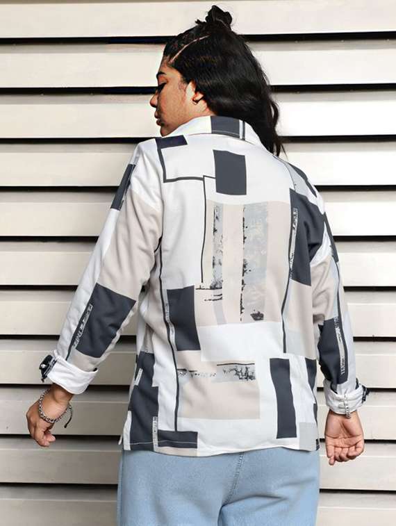 women printed long sleeve collared shirt - 21983495 - Standard Image - 2