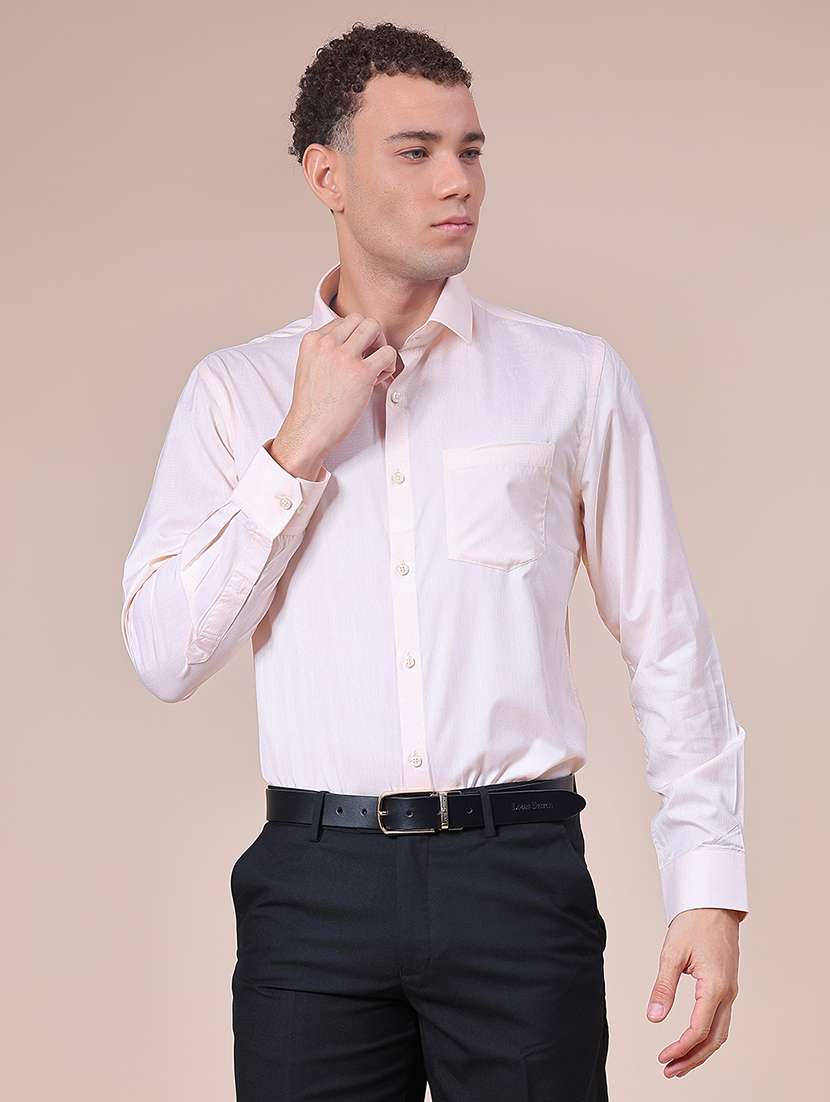  men solid collared long sleeve shirt - 21983529 -  Standard Image - 2