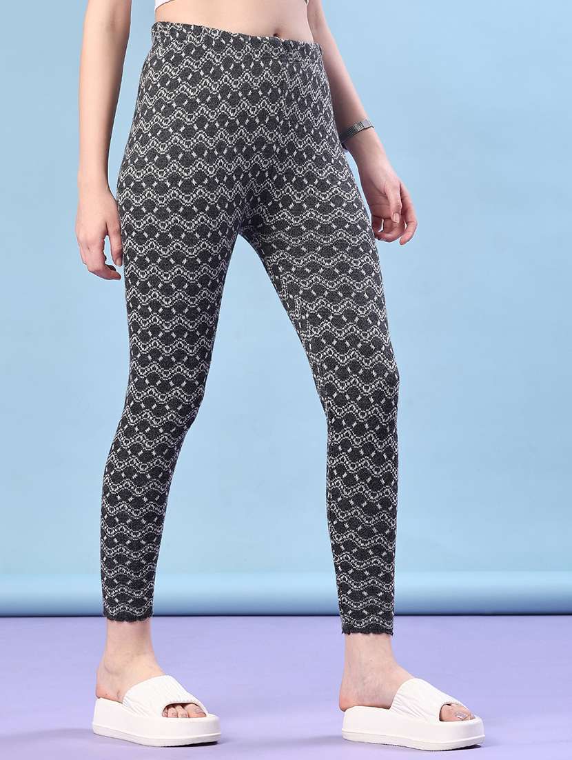 women self design ankle length woolen leggings - 21983532 -  Standard Image - 2