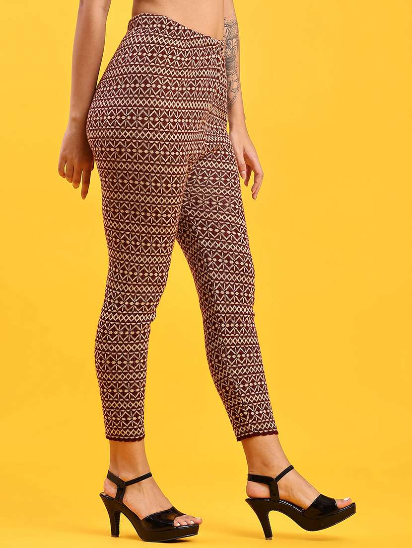women self design ankle length woolen leggings - 21983534 -  Standard Image - 2