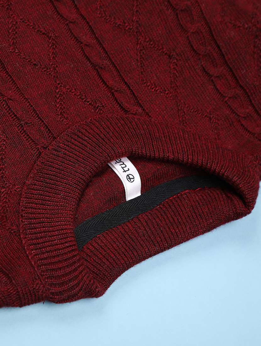 boys self design long sleeve pullover sweater - 21983579 -  Standard Image - 2