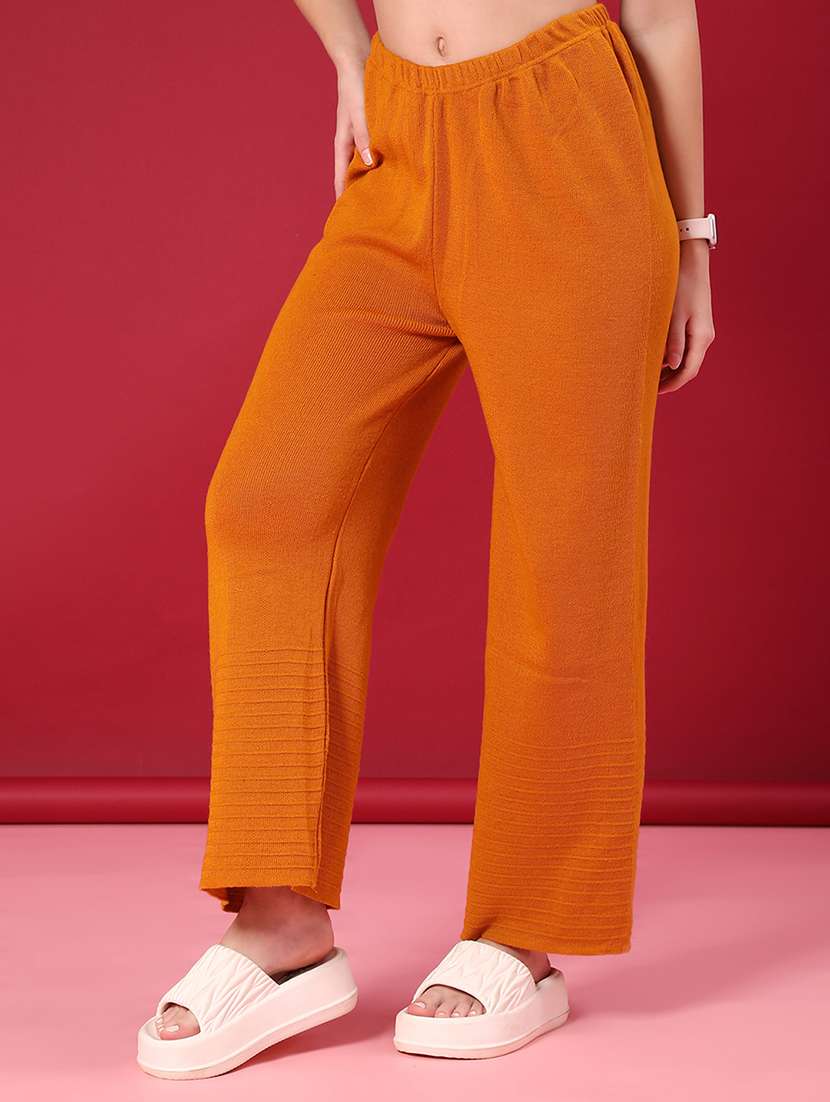 women solid mid rise palazzo - 21983719 -  Standard Image - 2