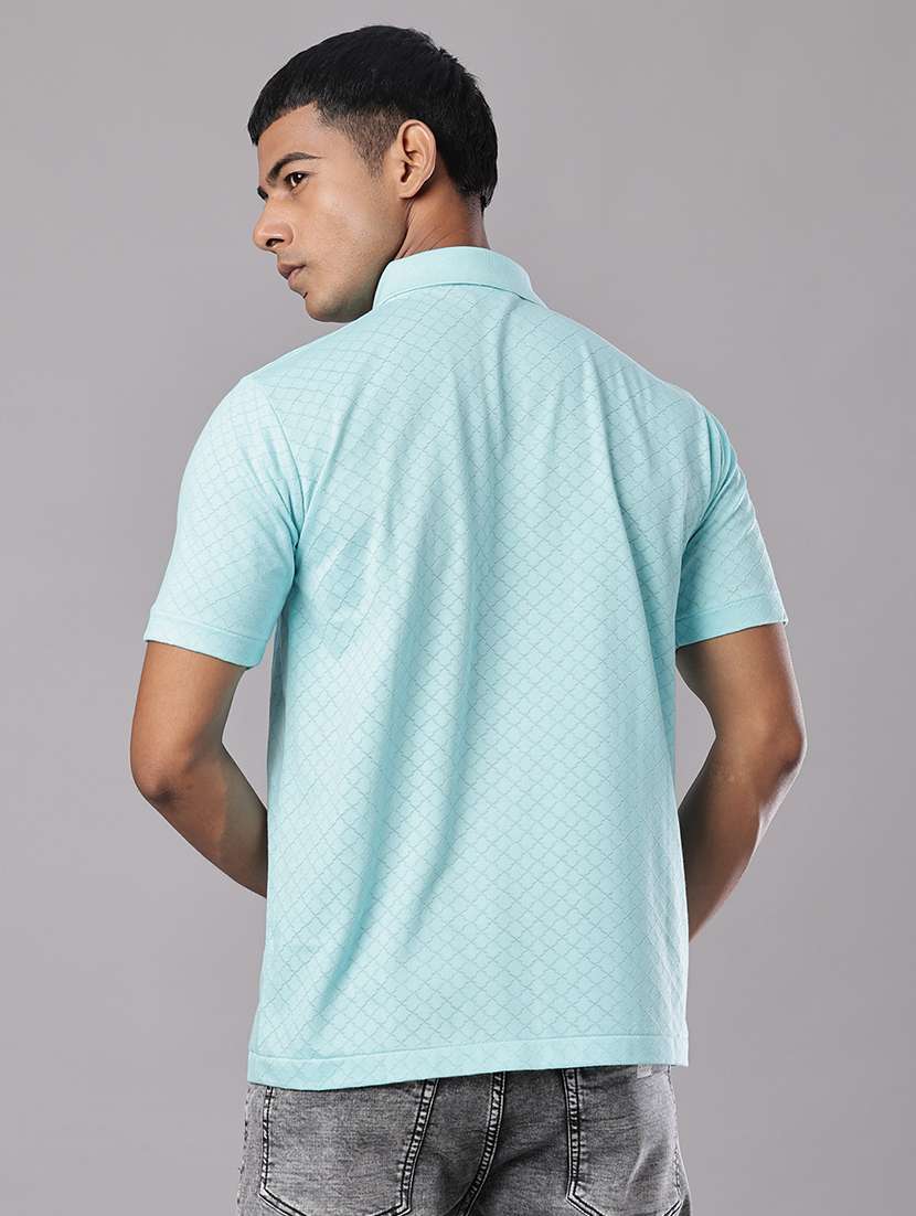 men self design short sleeve regular fit polo t-shirt - 21983800 -  Standard Image - 2