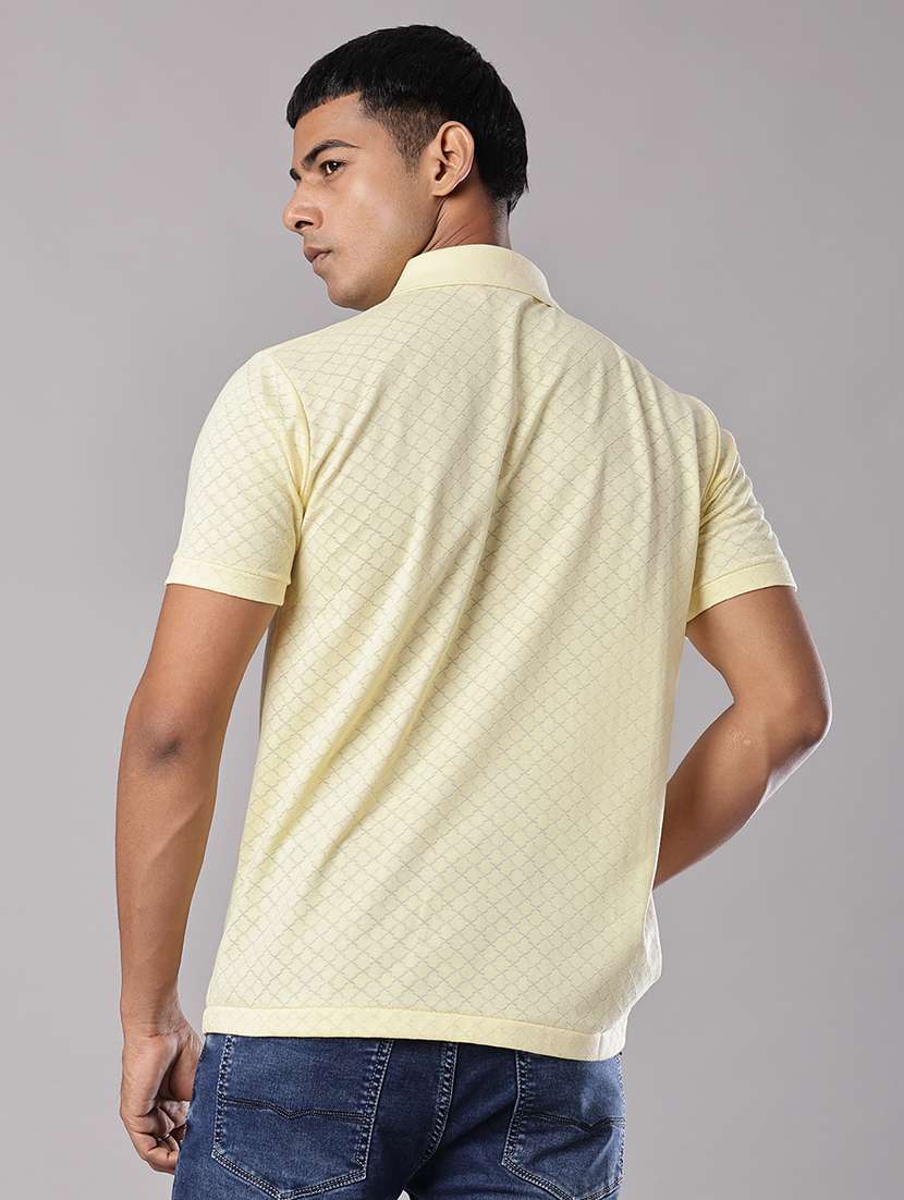 men self design short sleeve regular fit polo t-shirt - 21983802 - Standard Image - 2