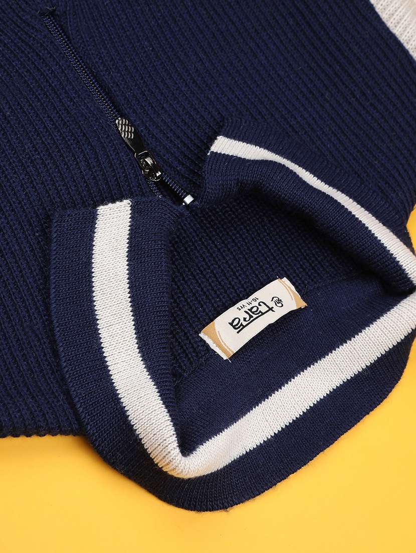 boys color blocked long sleeve sweater - 21983808 -  Standard Image - 2