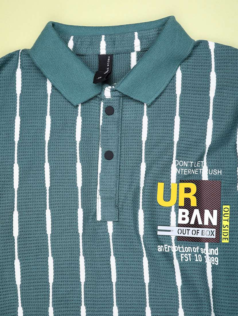 boys printed short sleeve polo t-shirt - 21983869 - Standard Image - 2