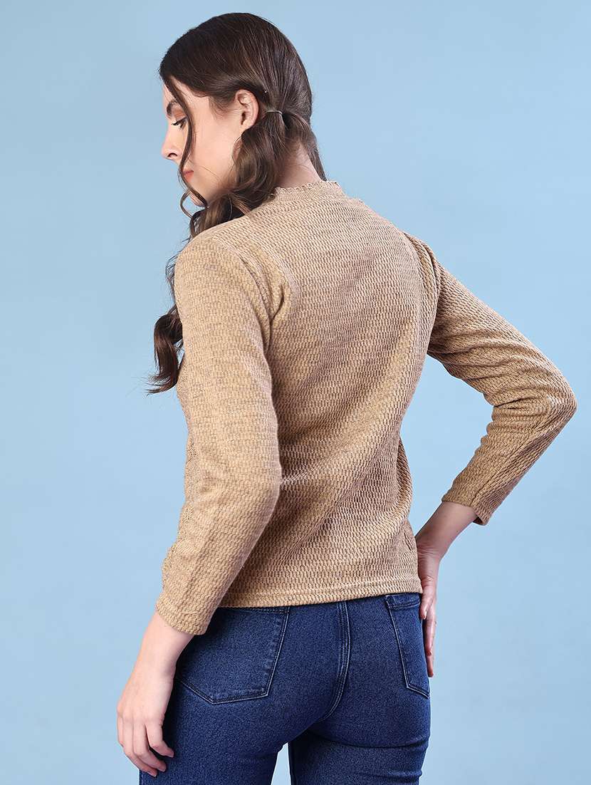 women self design long sleeve cardigan - 21983918 -  Standard Image - 2