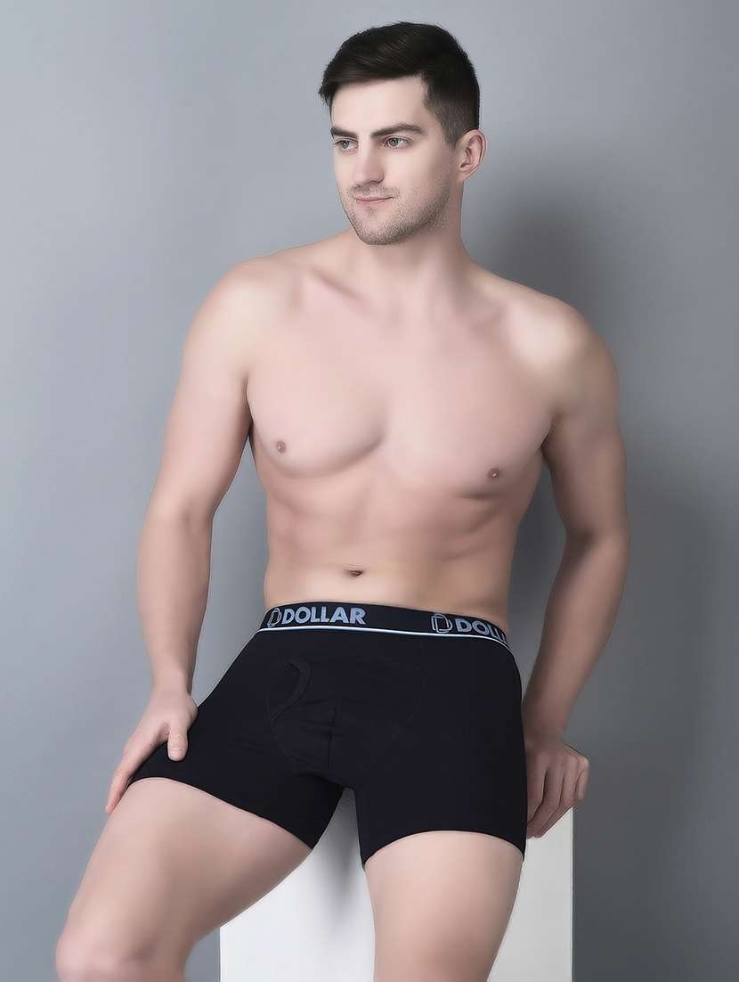 men pack of 3 solid trunk brief - 21984279 -  Standard Image - 2