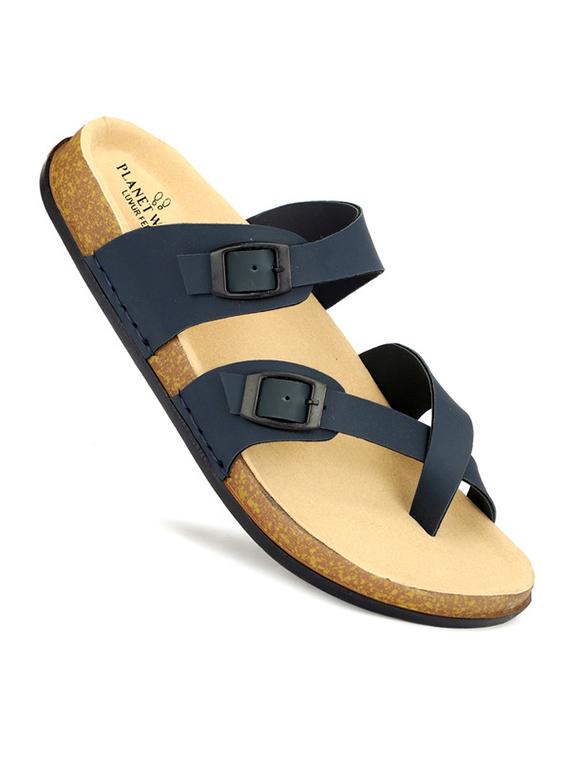 men blue solid one toe sandal - 21984449 - Standard Image - 2