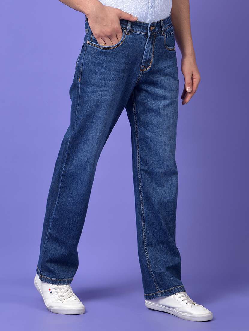men solid mid rise straight fit jeans - 21984492 -  Standard Image - 2