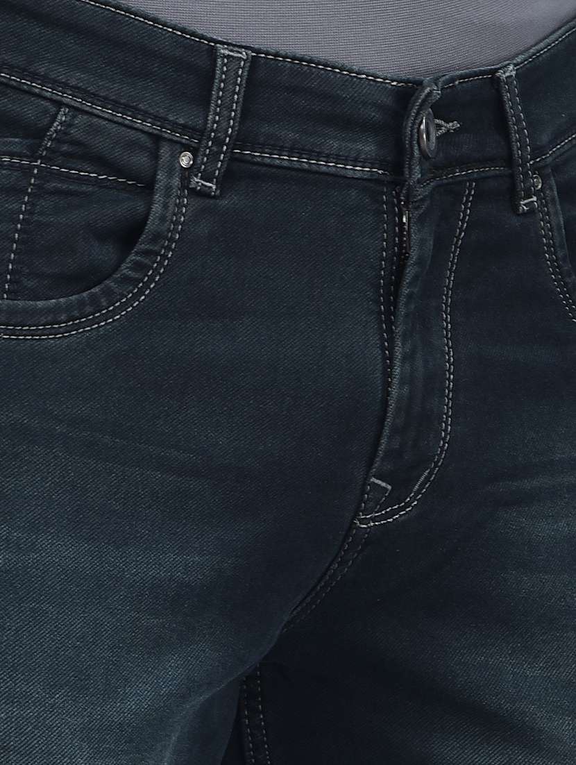 Men Solid Mid Rise Skinny Fit Jeans - 21984502 -  Standard Image - 2