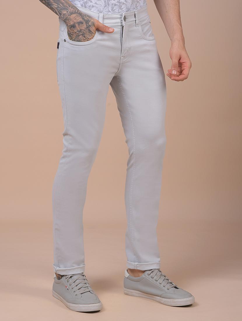 men solid mid rise slim fit jeans - 21984507 - Standard Image - 2