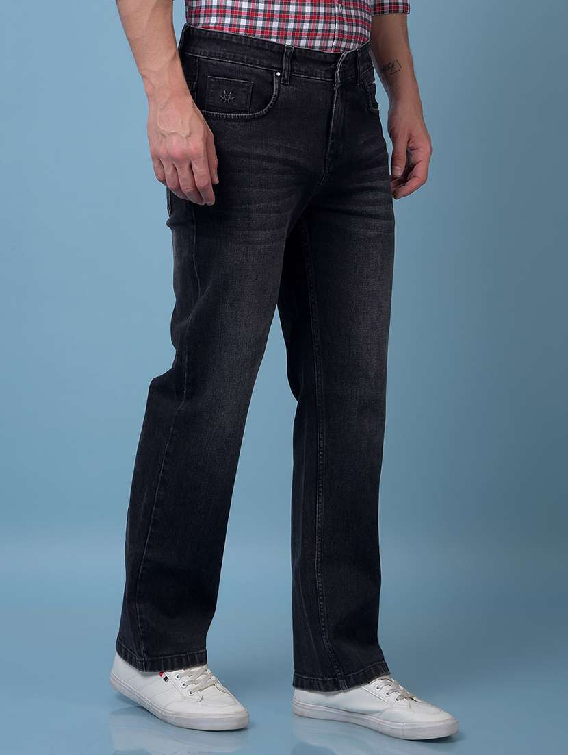 men solid mid rise baggy jeans - 21984510 -  Standard Image - 2