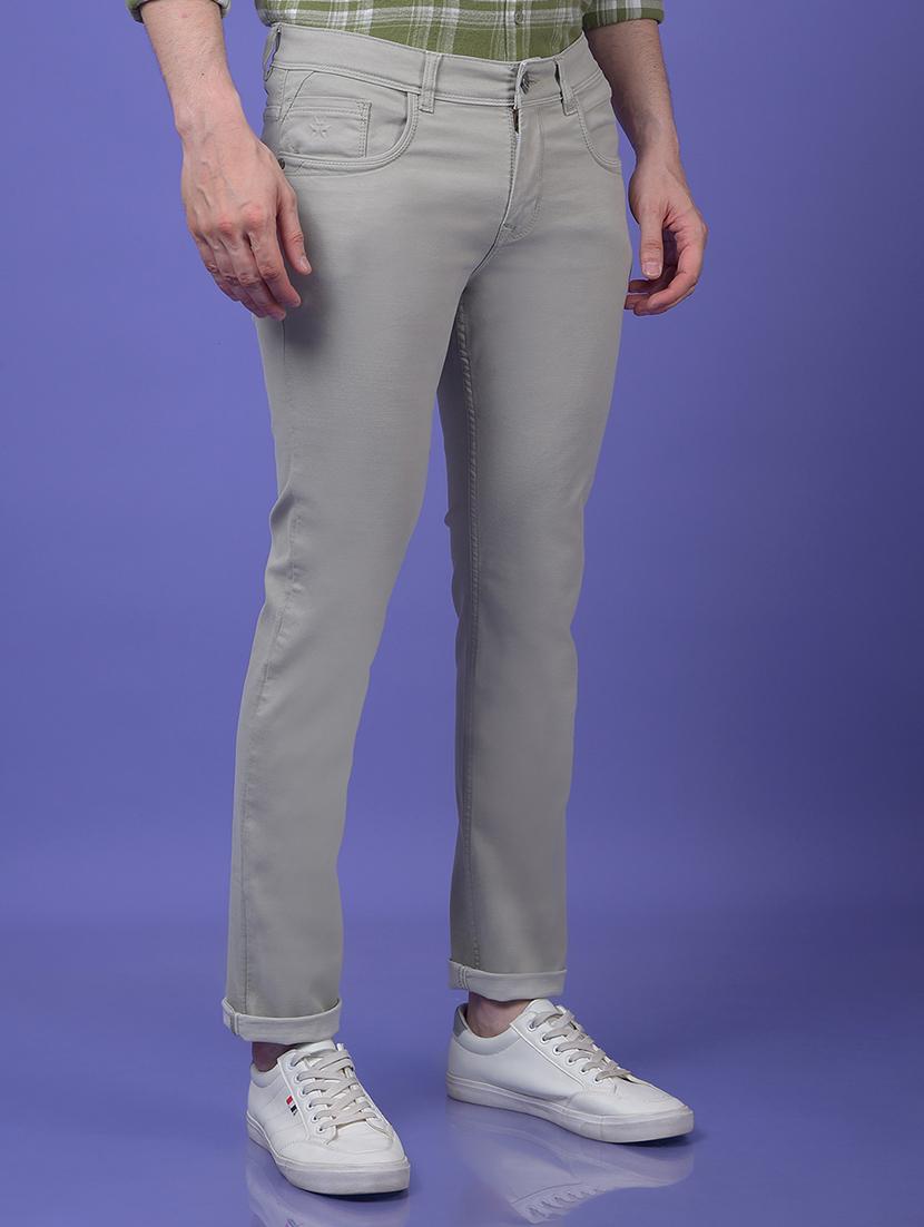 men solid mid rise slim fit jeans - 21984521 - Standard Image - 2