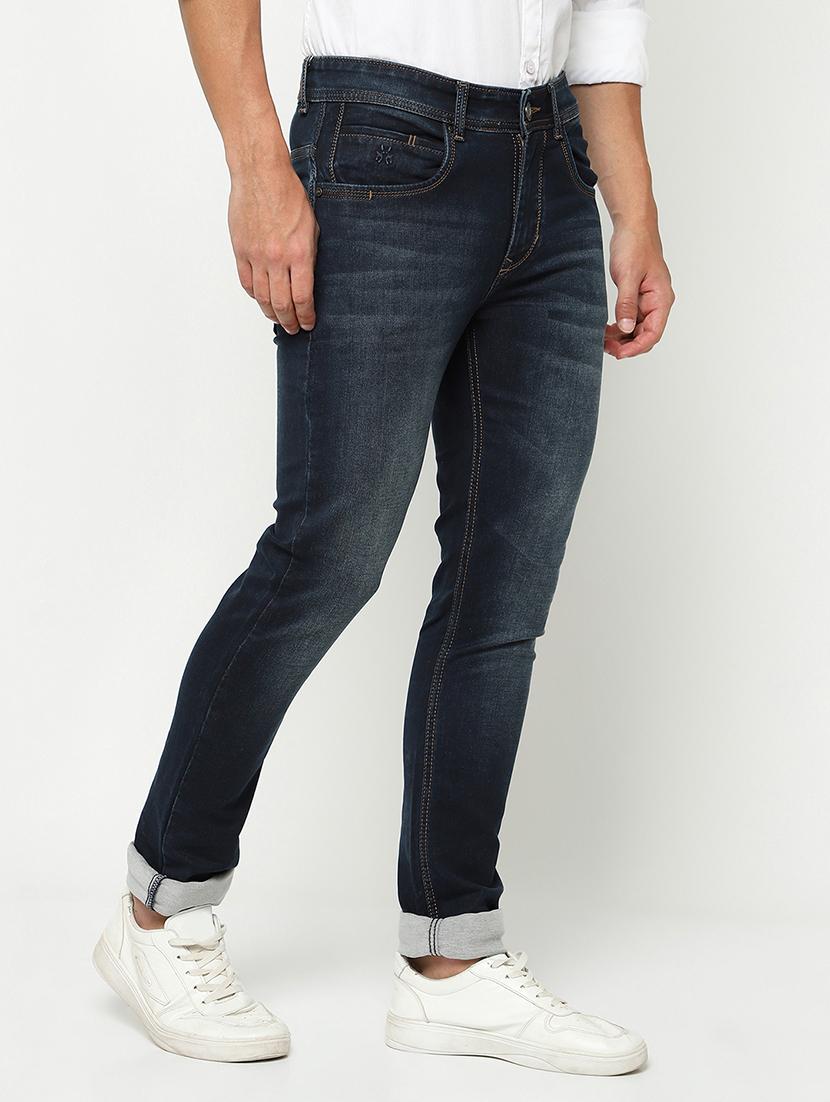 men solid mid rise slim fit jeans - 21984524 - Standard Image - 2