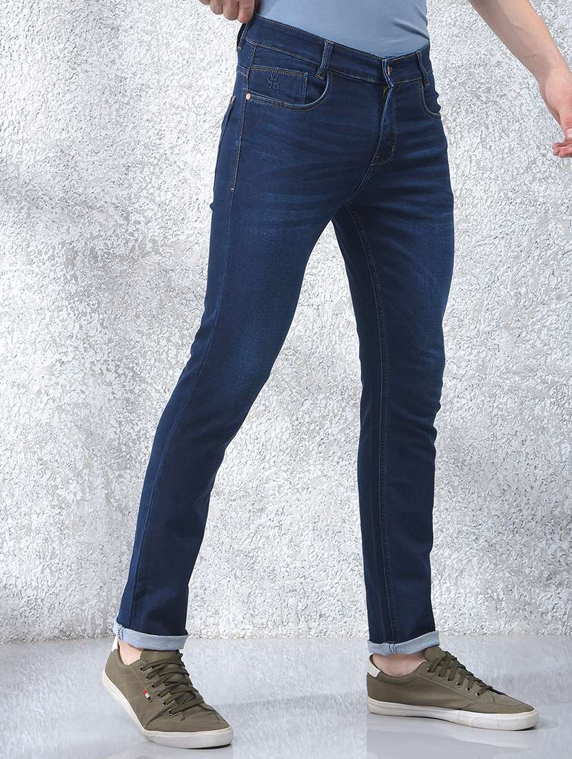 men solid mid rise slim fit jeans - 21984530 -  Standard Image - 2