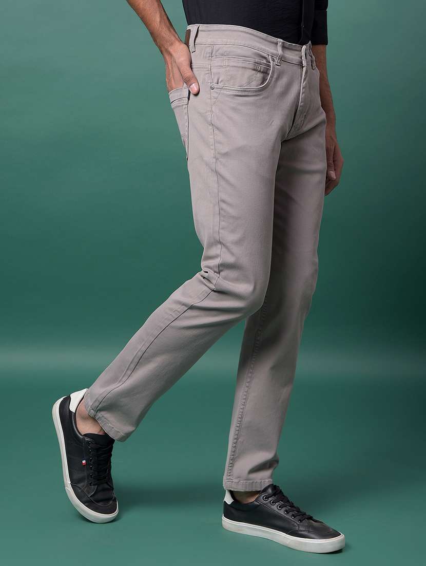 men solid mid rise slim fit jeans - 21984534 - Standard Image - 2