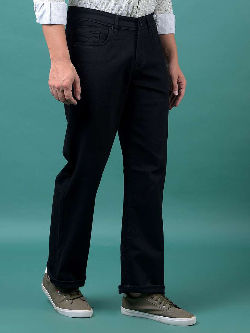 men solid mid rise baggy jeans - 21984536 - Standard Image - 2