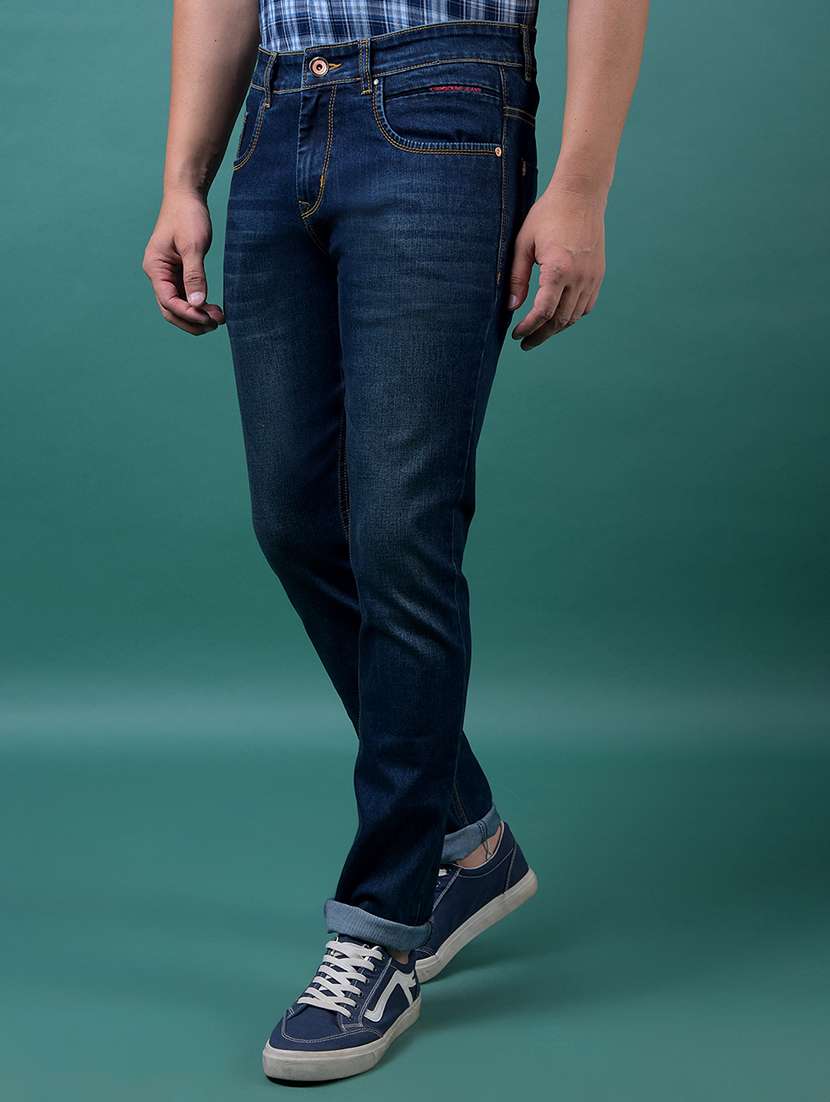 men solid mid rise slim fit jeans - 21984542 -  Standard Image - 2