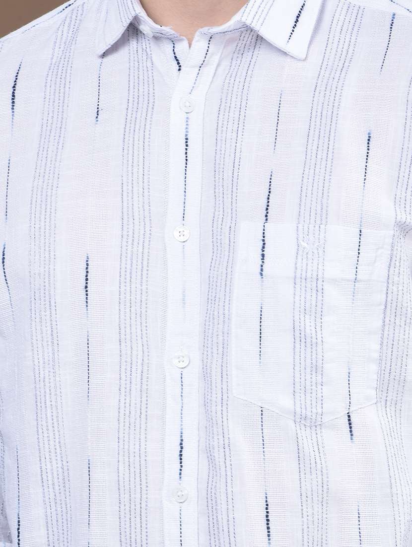 men striped mandarin neck short kurta - 21984549 -  Standard Image - 2