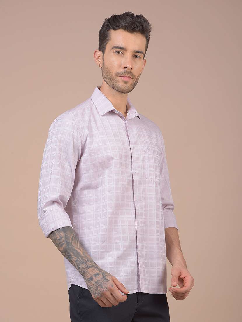 men checkered long sleeve slim fit casual shirt - 21984616 -  Standard Image - 2