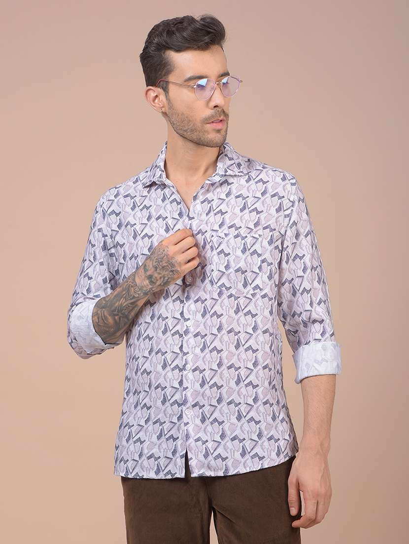 purple rayon casual shirt