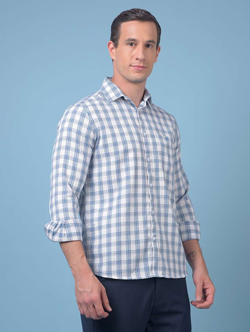 men checkered long sleeve regular fit casual shirt - 21984700 -  Standard Image - 2