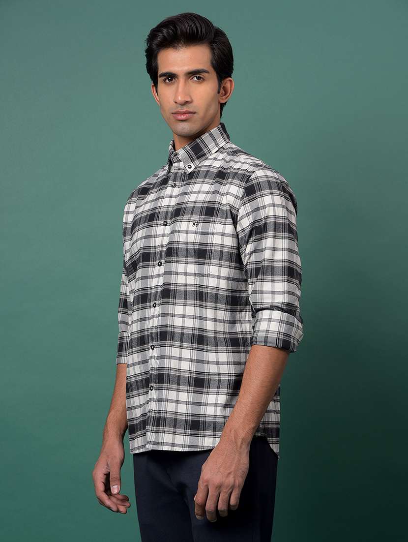 men checkered long sleeve regular fit casual shirt - 21984844 -  Standard Image - 2