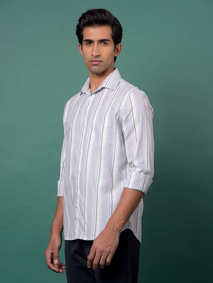 purple cotton casual shirt - 21984870 -  Standard Image - 2
