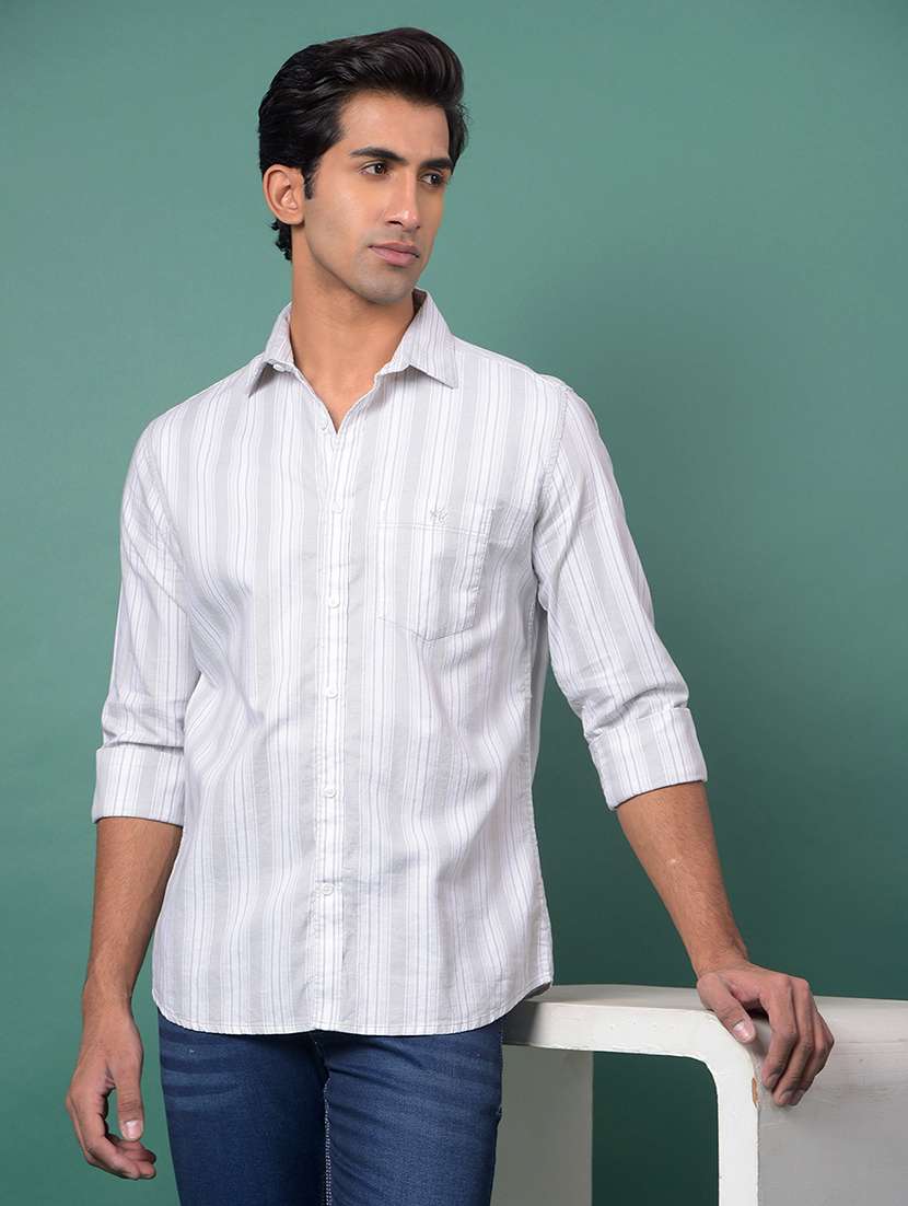 green cotton casual shirt