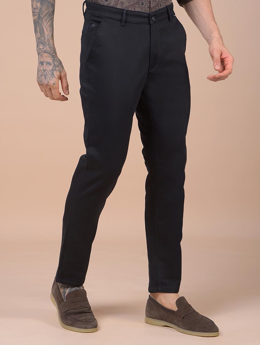men solid mid rise straight fit chinos - 21985010 - Standard Image - 2