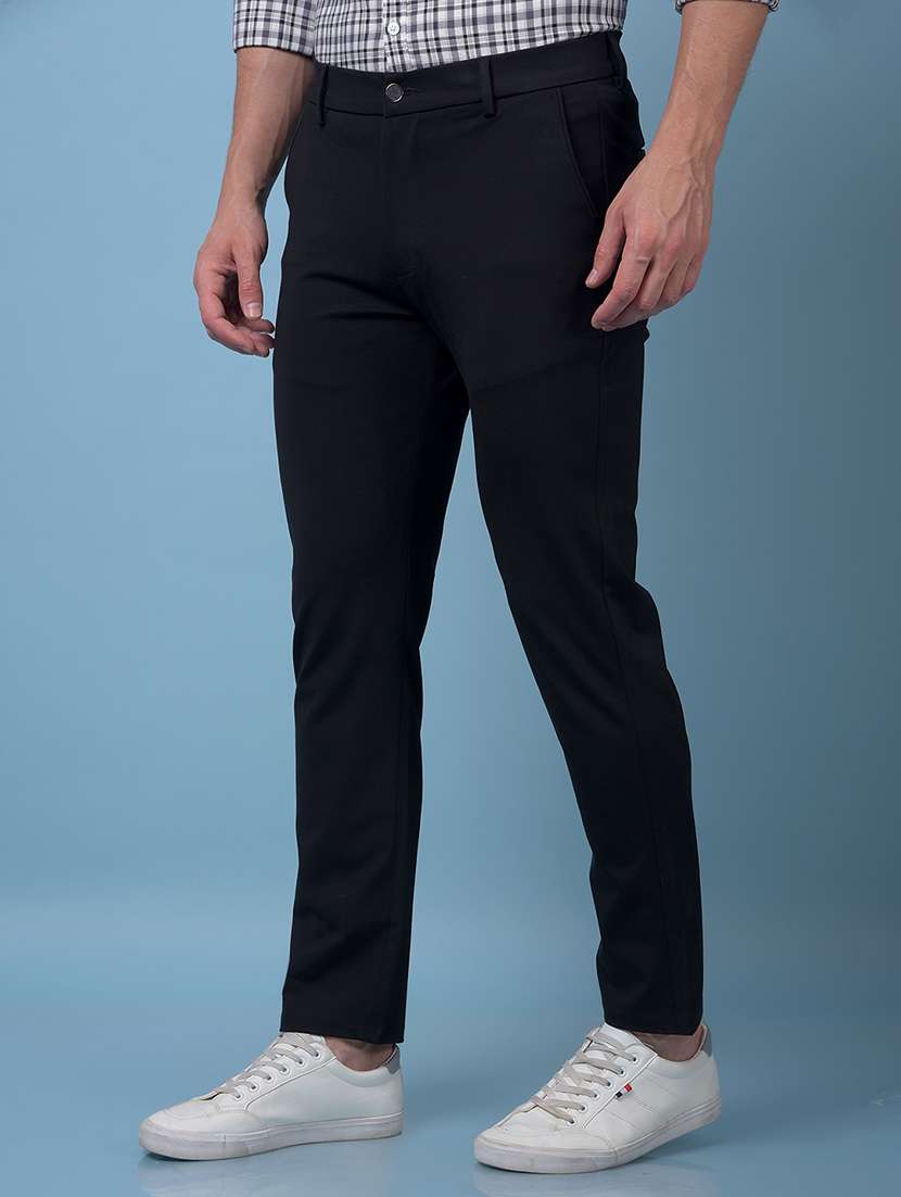 men solid mid rise slim fit chinos  - 21985036 -  Standard Image - 2