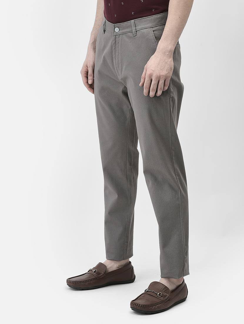 men solid mid rise straight fit chinos - 21985075 - Standard Image - 2