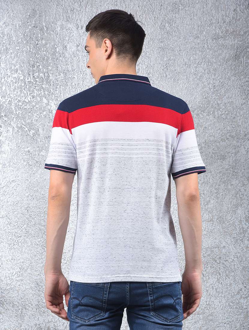 men color blocked short sleeve regular fit polo t-shirt - 21985126 - Standard Image - 2