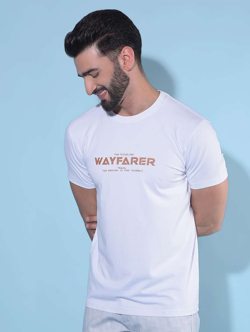men printed short sleeve regular fit t-shirt - 21985133 -  Standard Image - 2