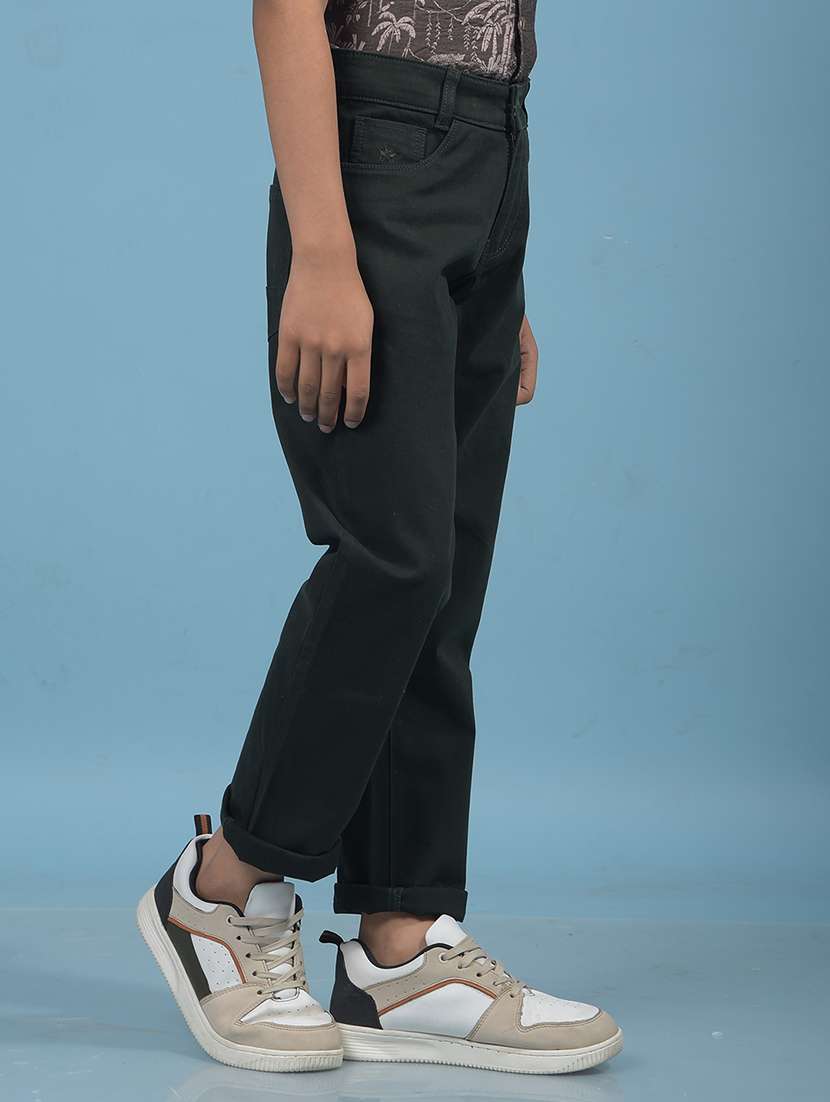 boys solid mid rise slim fit chinos  - 21985197 -  Standard Image - 2