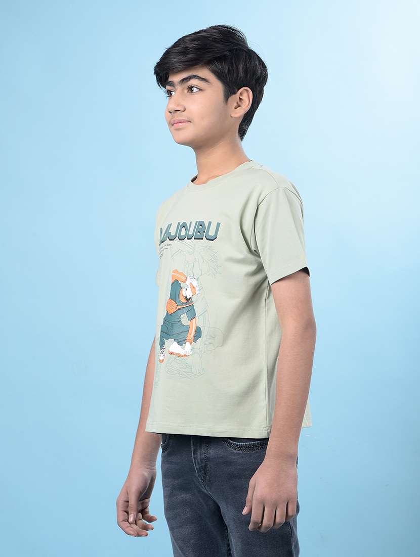 boys printed short sleeve regular fit t-shirt - 21985204 -  Standard Image - 2