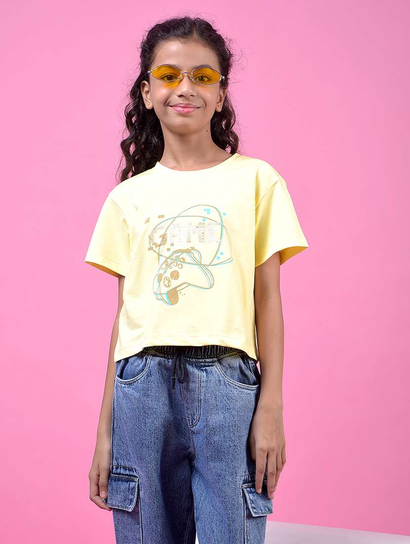 girls printed short sleeve tee - 21985442 -  Standard Image - 2