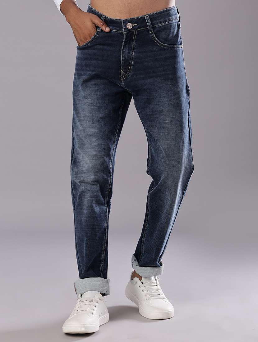 men solid mid rise straight fit jean - 21985679 -  Standard Image - 2