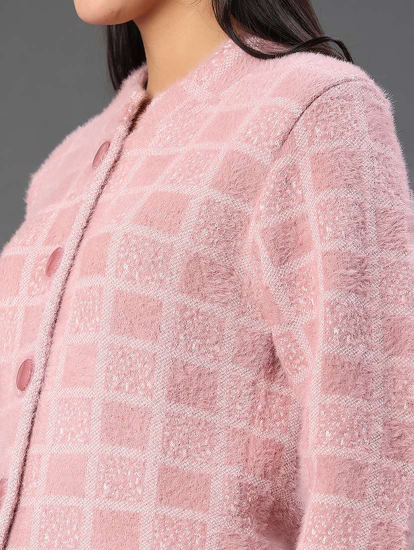 women self designed long sleeve cardigan - 21985862 -  Standard Image - 2