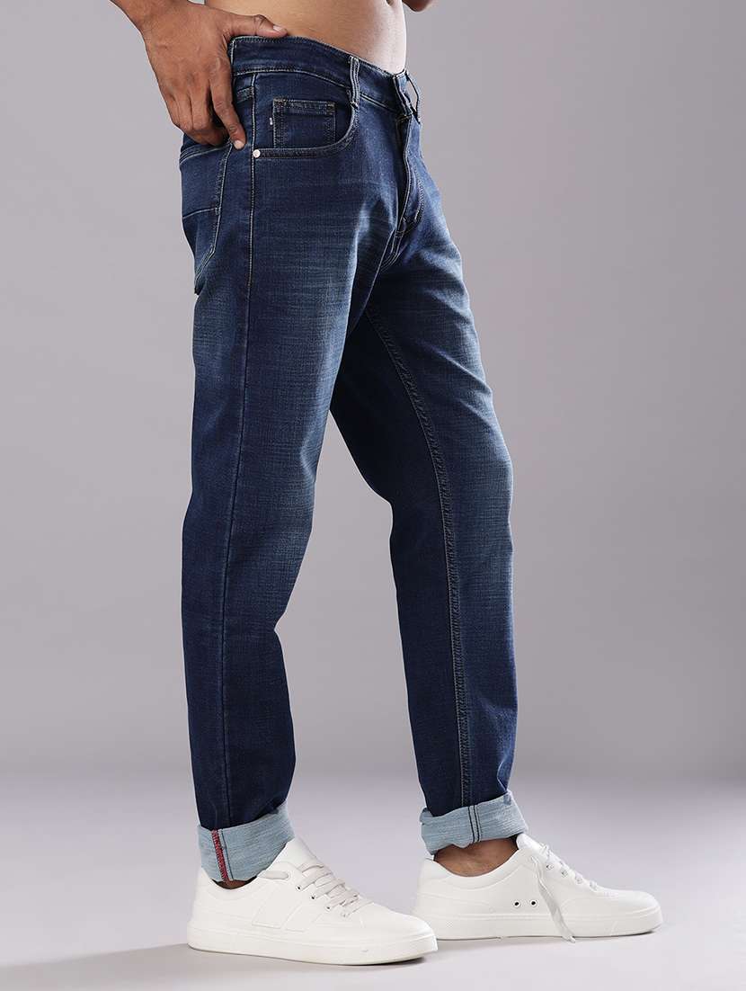 men solid mid rise straight fit jean - 21985867 -  Standard Image - 2