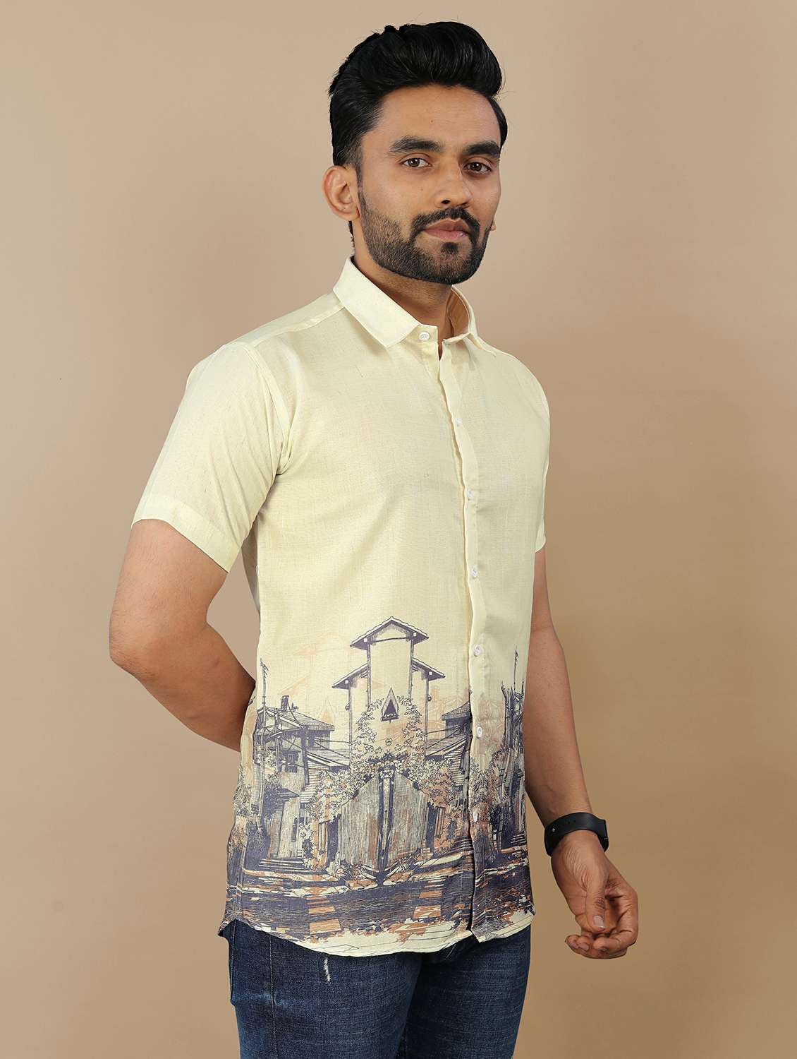 multi colored cotton casual shirt - 21985957 - Standard Image - 2