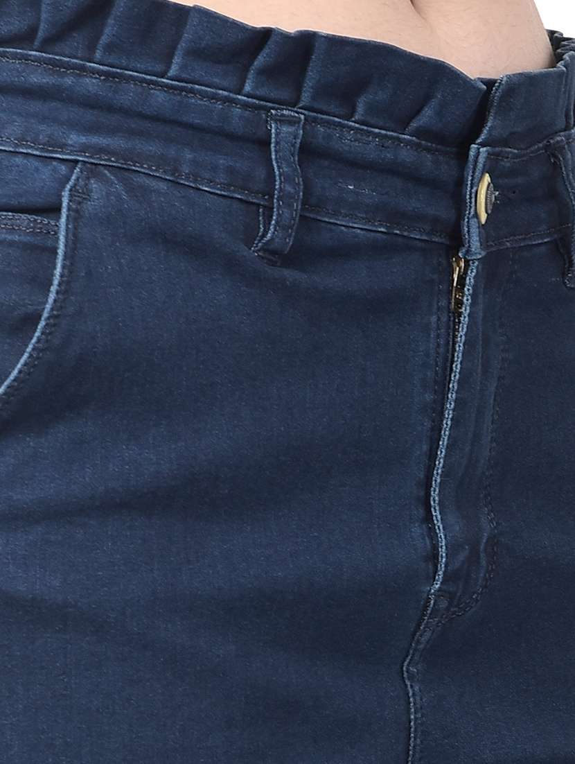 women solid high rise boyfriend fit jean - 21986050 -  Standard Image - 2