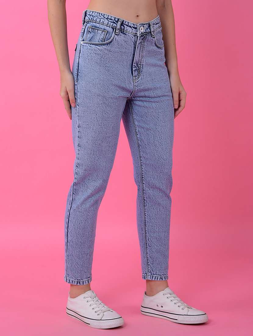 women solid mid rise slim fit jean - 21986064 -  Standard Image - 2