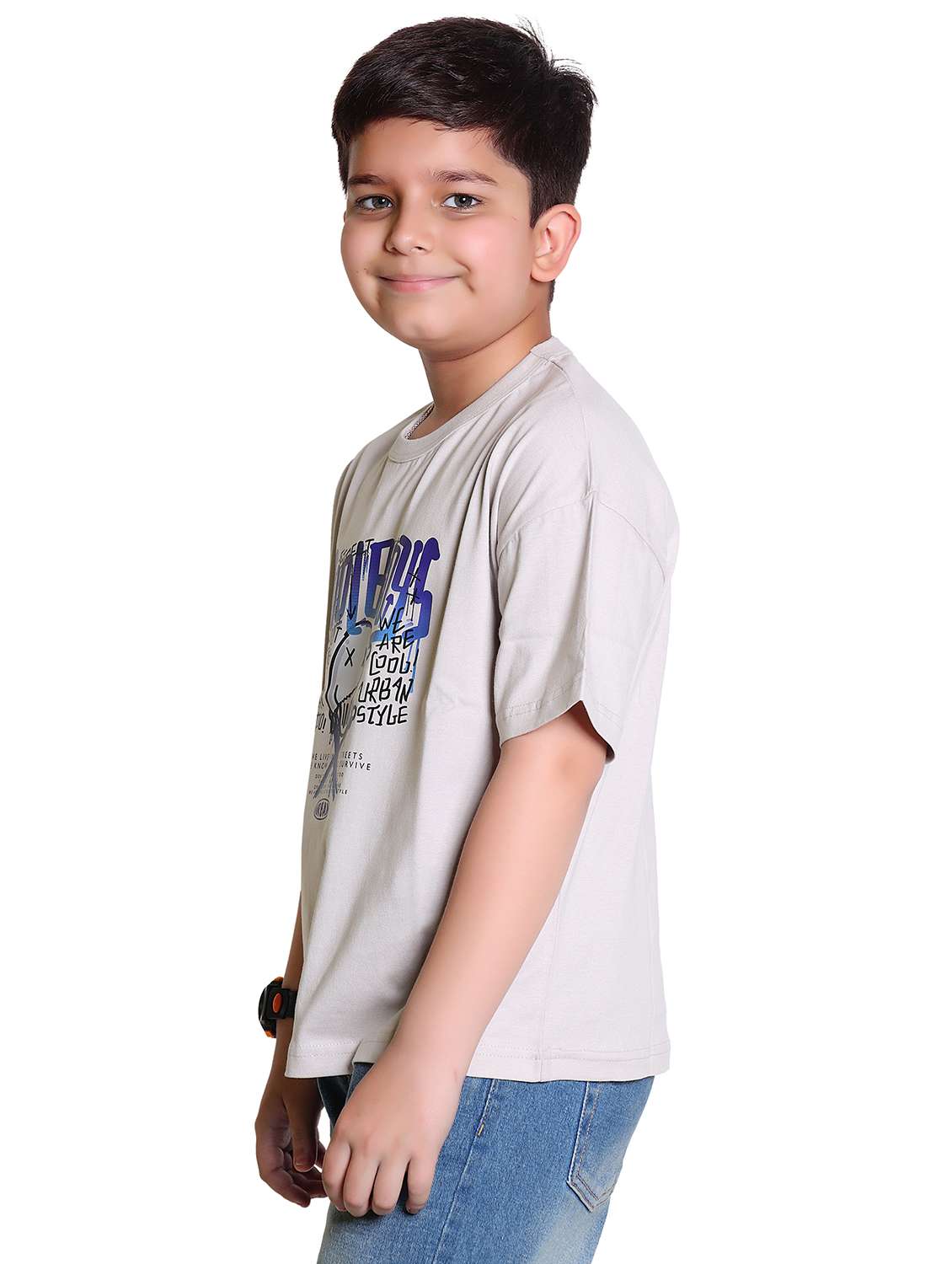 boys printed short sleeve loose fit t-shirt - 21986231 -  Standard Image - 2