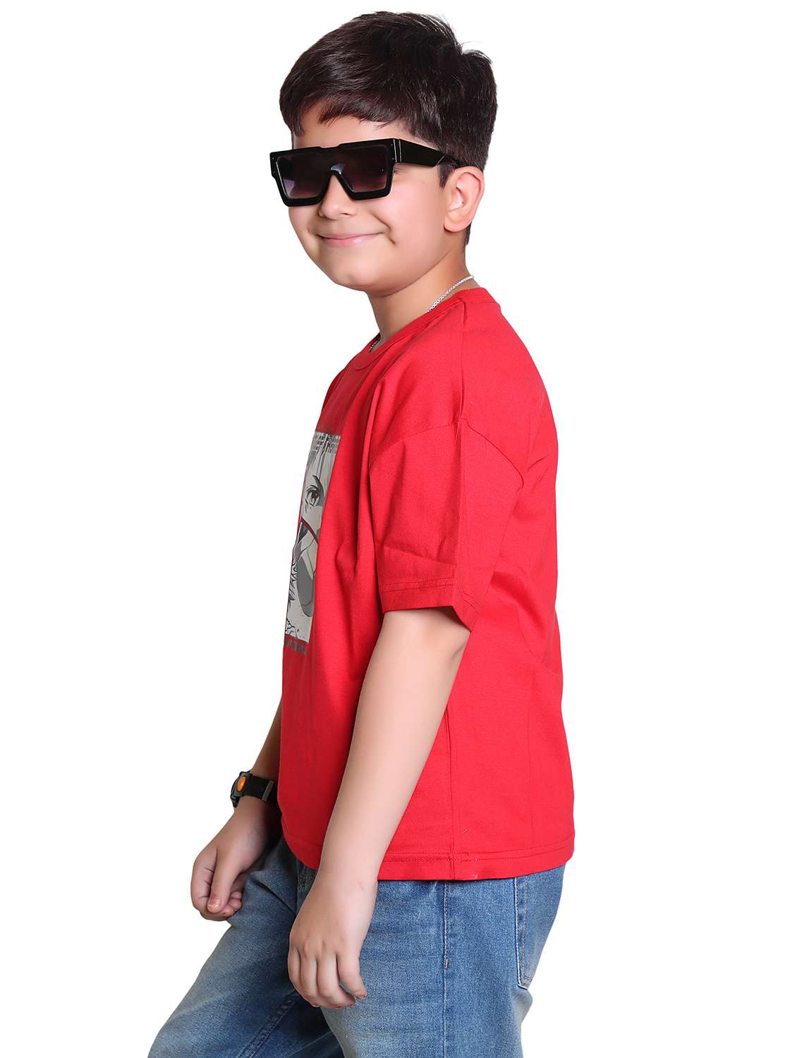 boys printed short sleeve loose fit t-shirt - 21986234 -  Standard Image - 2