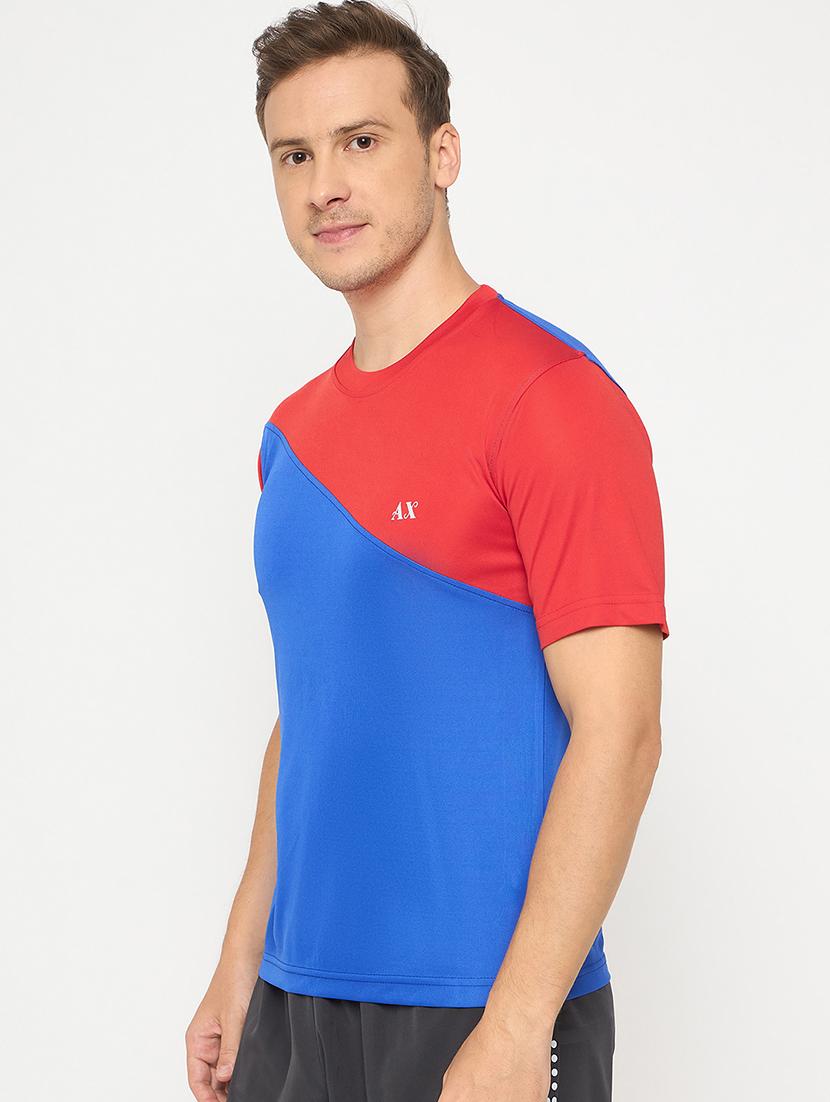 men color block short sleeve regular ft t-shirt - 21986278 - Standard Image - 2