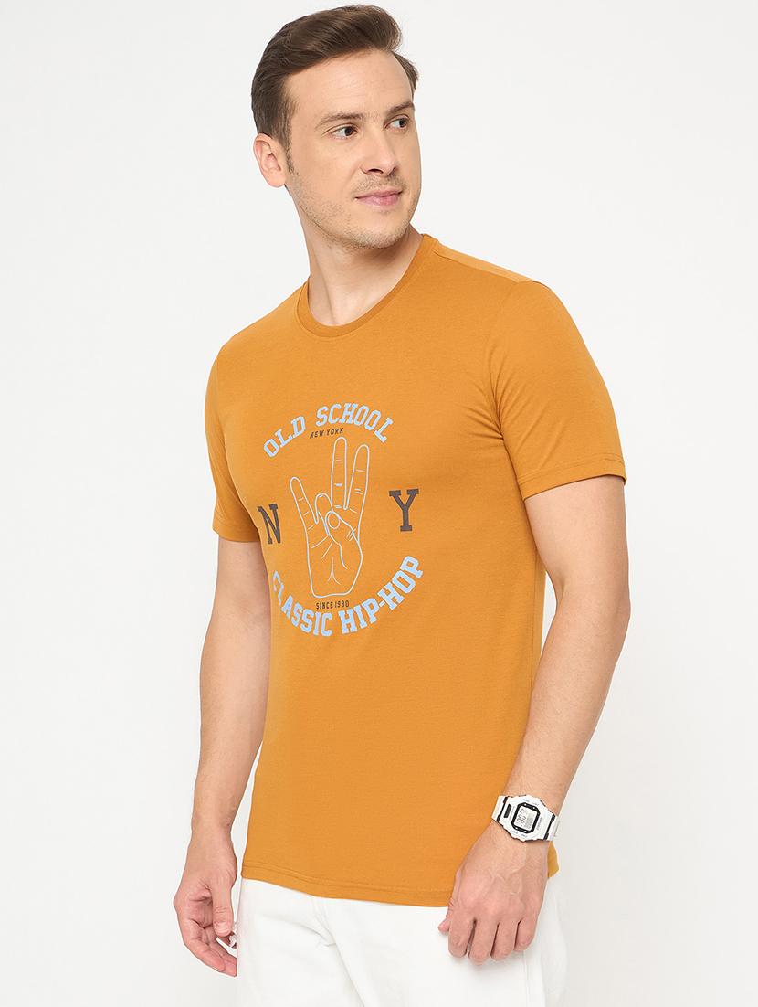 men printed short sleeve regular ft t-shirt - 21986285 - Standard Image - 2