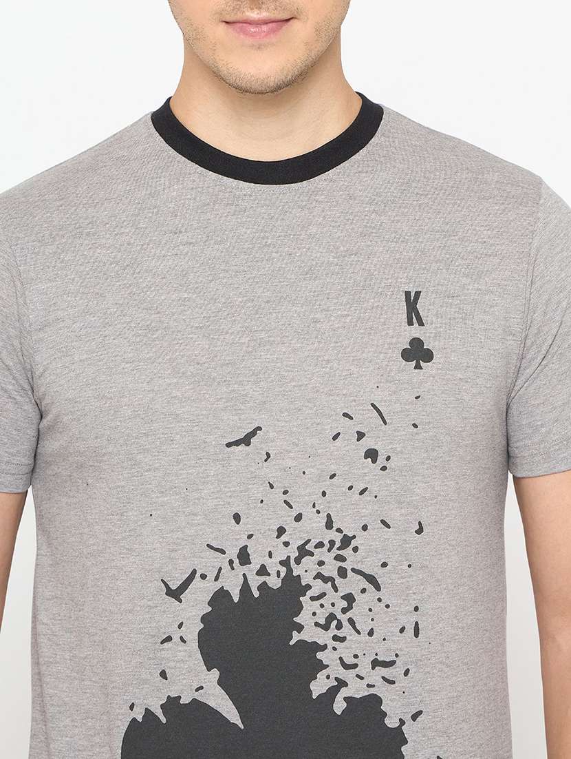 Men Printed Short Sleeve Regular Ft T-shirt - 21986287 -  Standard Image - 2