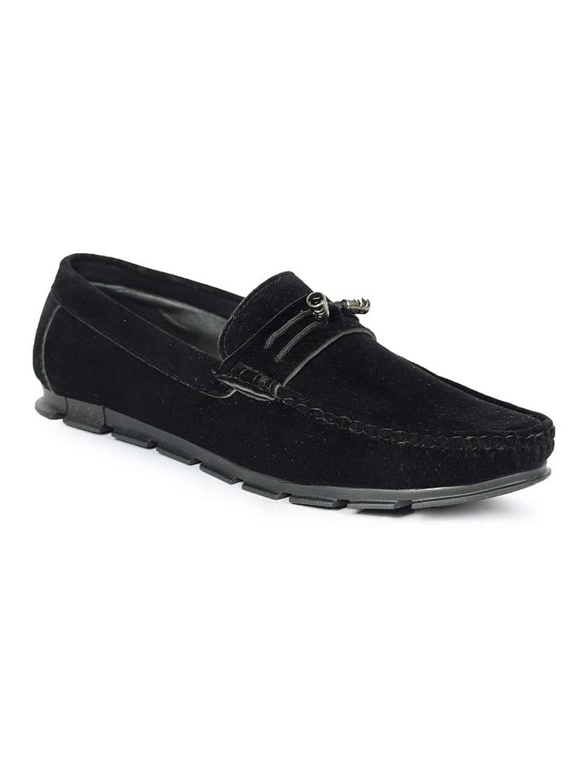 men black slip on loafer - 21986314 -  Standard Image - 2